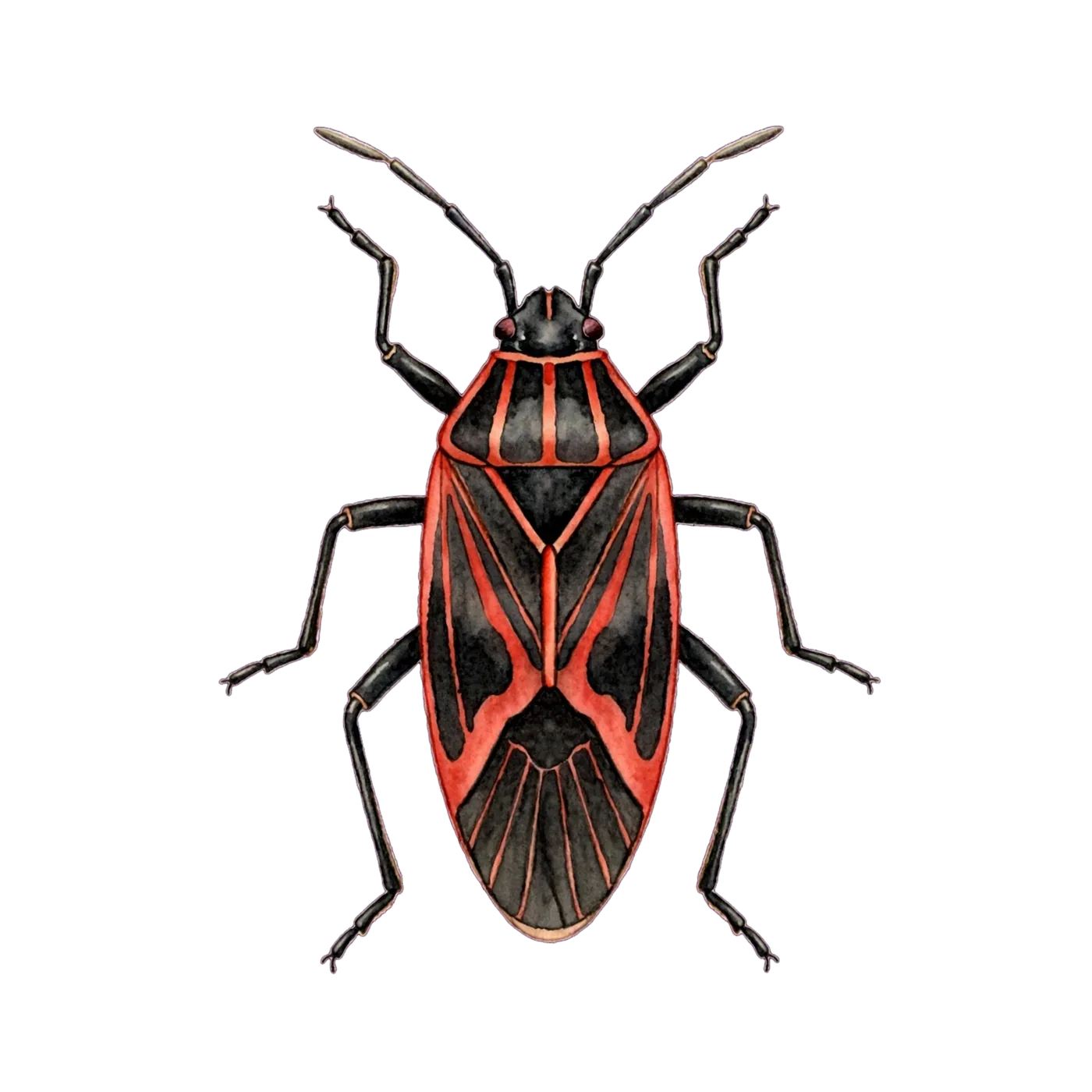 Illustrated identification of a boxelder bug