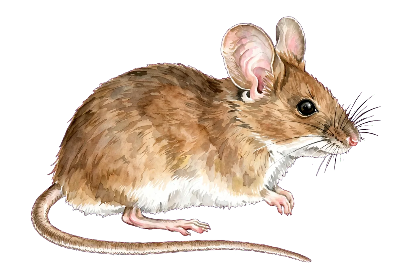 Illustrated identification of a deer mouse