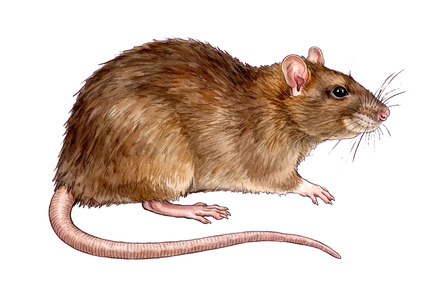 Illustrated identification of a Norway rat