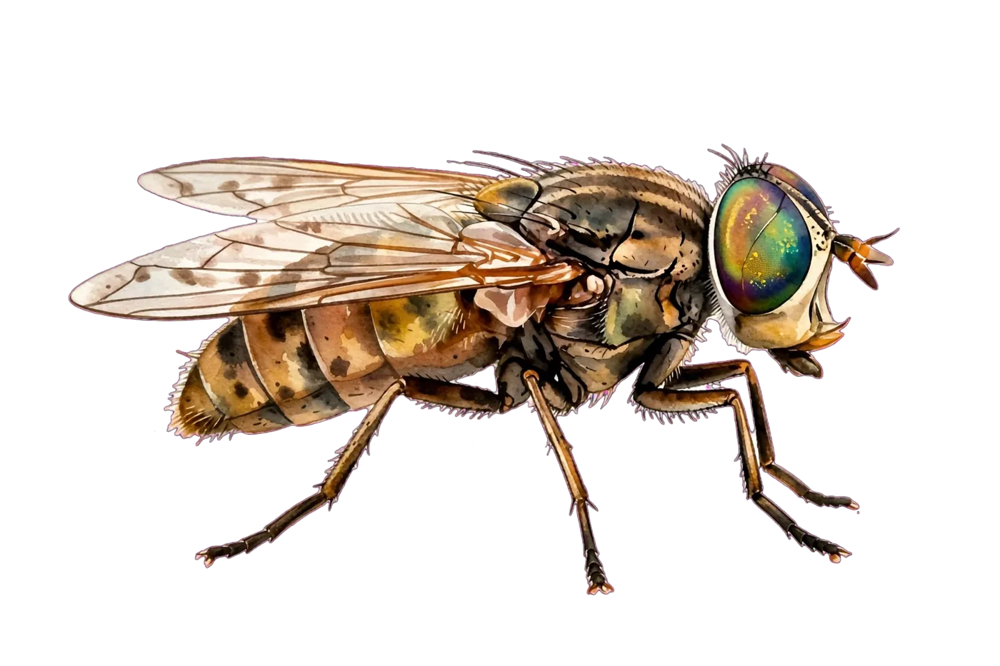 Illustrated identification of a horse fly