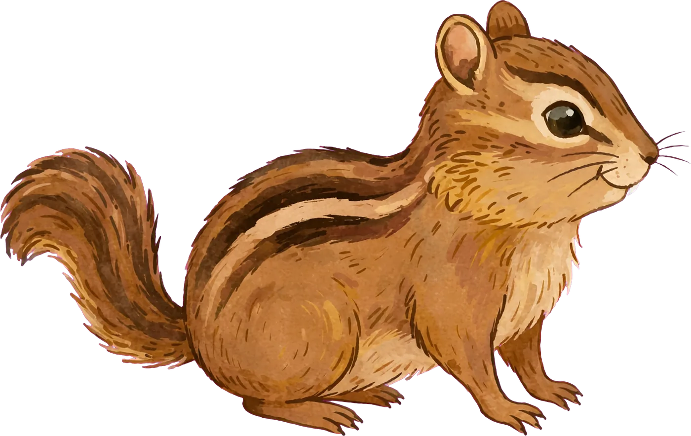 Illustrated identification of a chipmunk